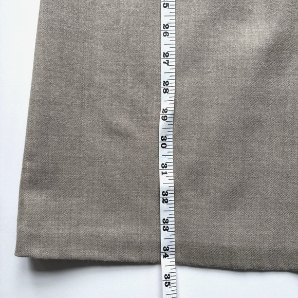 BANANA REPUBLIC Short Sleeve Wool Sheath Dress | Size 6 Neutral Beige Minimalist - Picture 15 of 15